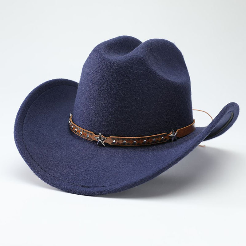 Fedora Hat Wool - Vintage Wool Western Cowboy Hat With