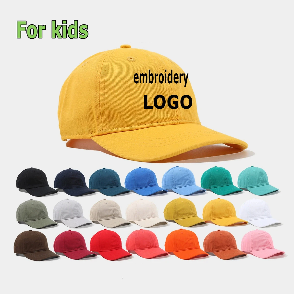 Visor Sun Hat - Custom Logo Cotton Baseball Cap Unisex