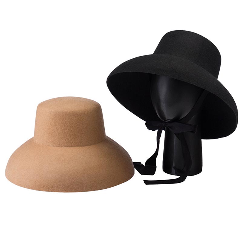 Retro Style Pure Wool Hat Wide – Fedora Hat Wool recenzja i cena