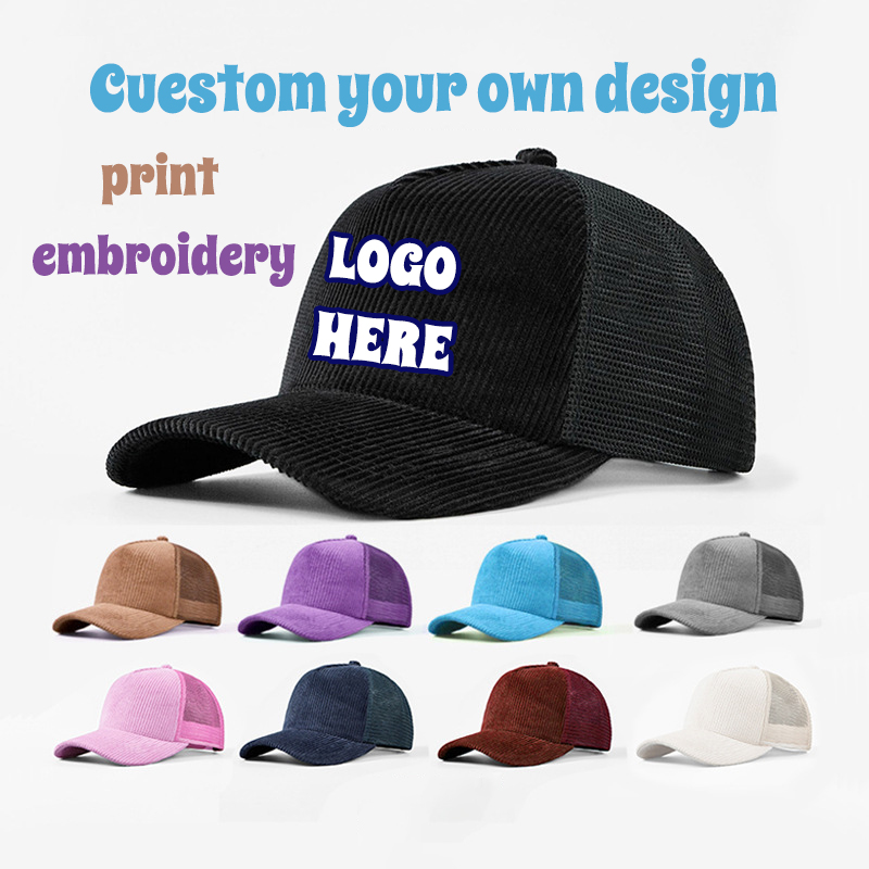 Corduroy Mesh Sport Cap Custom – Corduroy Cap 5 Panel recenzja i cena