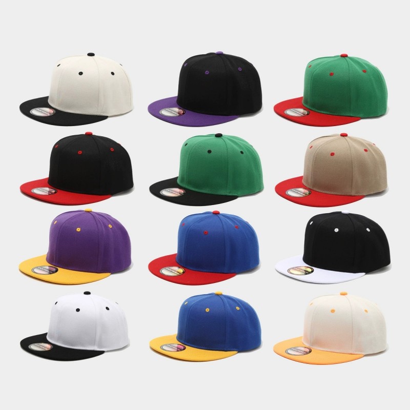 Two-Tone Color-Blocking Hip-Ho – Snapback Hat Flat recenzja i cena