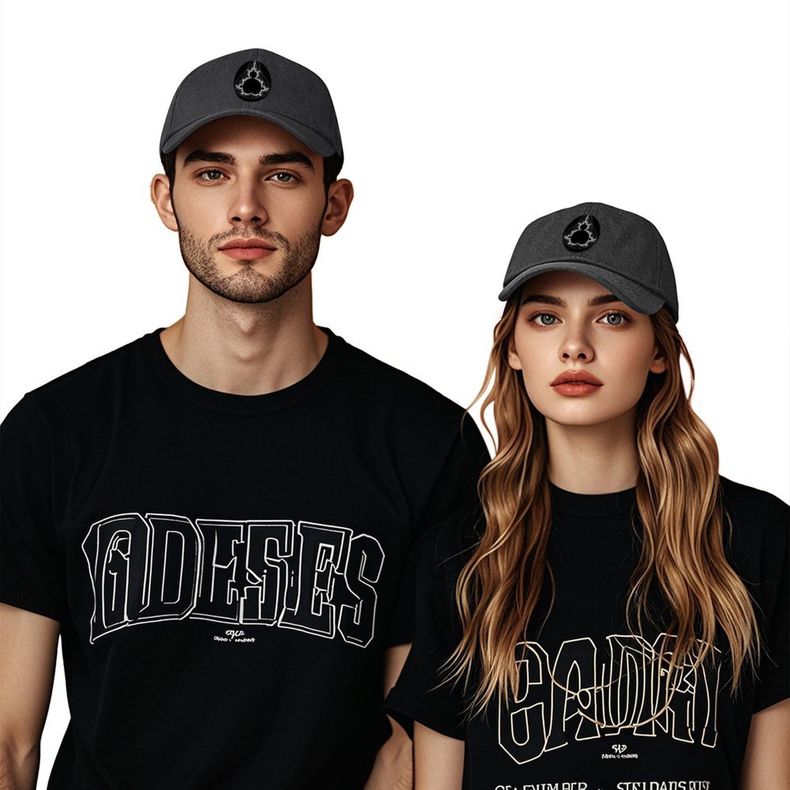 White - Linear Mandelbrot Base – Golf Cap Dad recenzja i cena