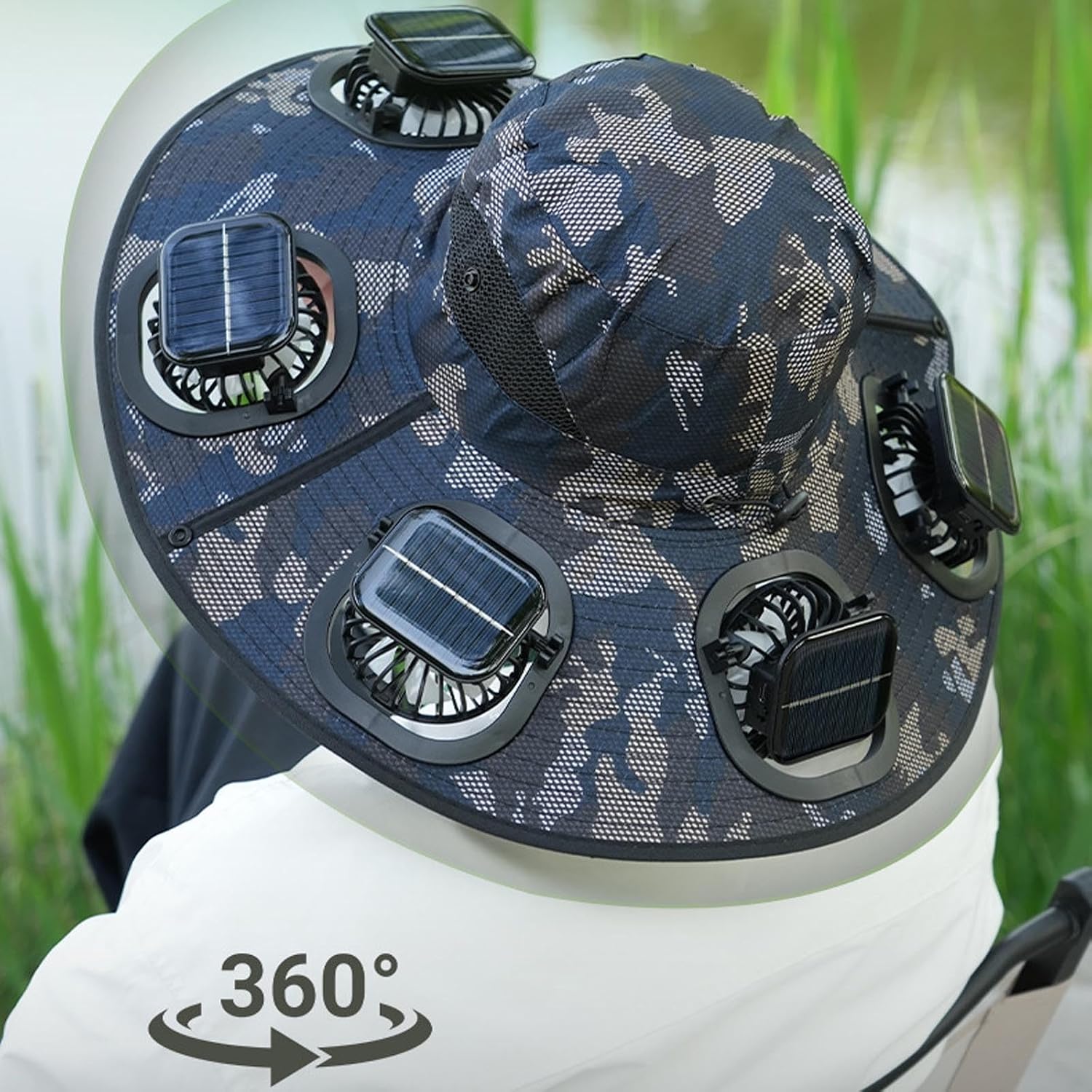Hot 6 Fans Solar Fan Hat Breat – Visor Sun Hat recenzja i cena