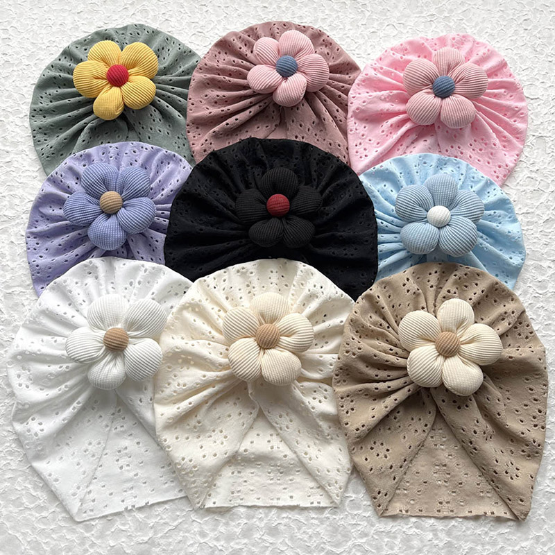 3D Flower Baby Turban Cap Summ – Dad Hat Cotton recenzja i cena