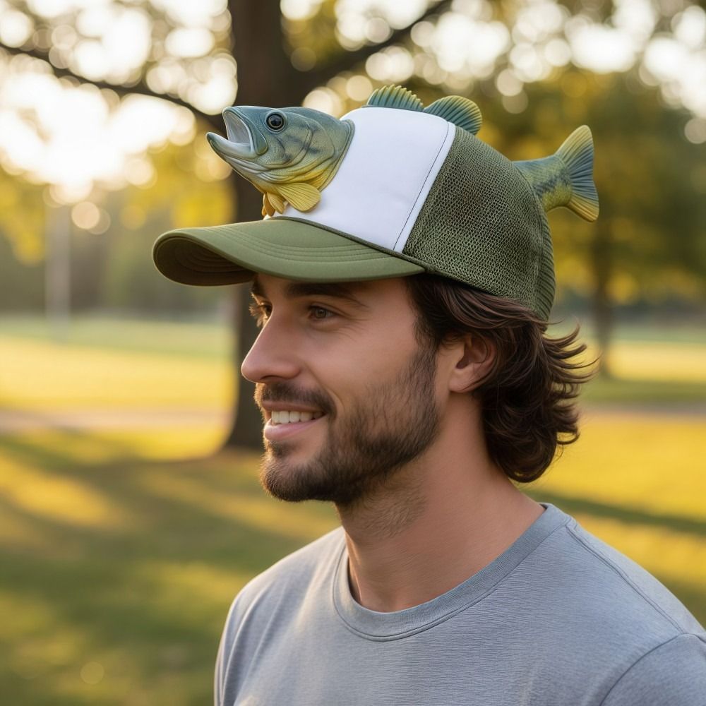 Funny 3D Fish Animal Trucker H – Trucker Cap Mesh recenzja i cena