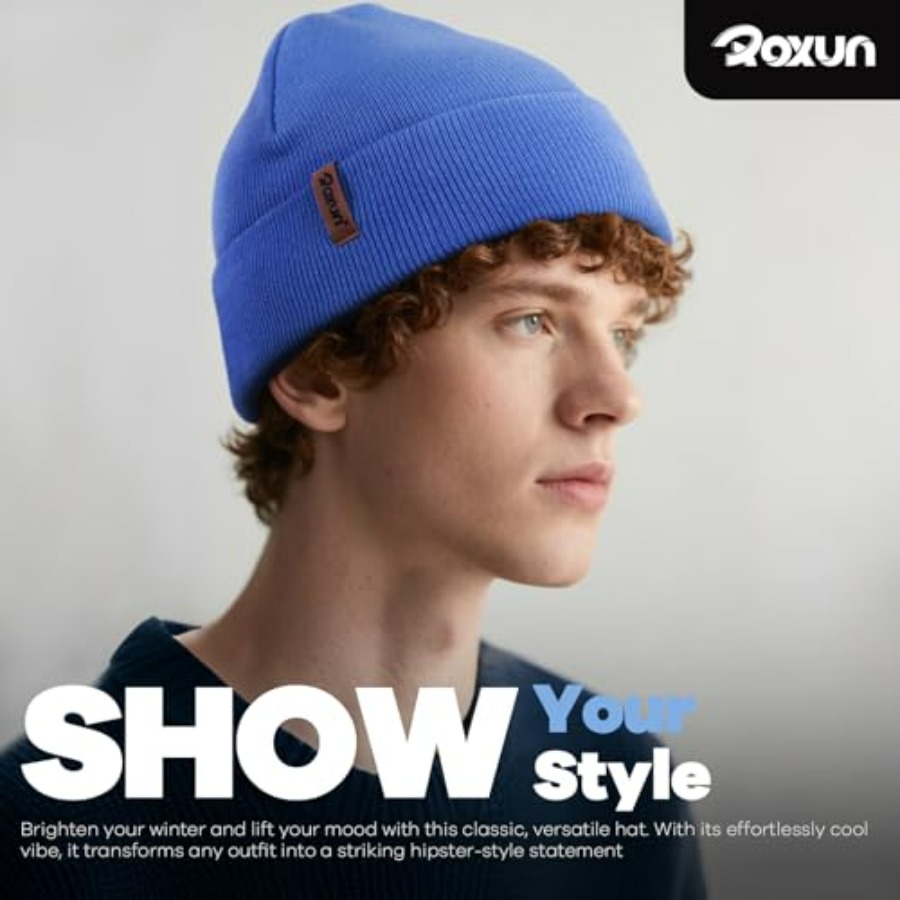 ROXUN Beanie for Men/Women Win – Beanie Cuffed Knit recenzja i cena