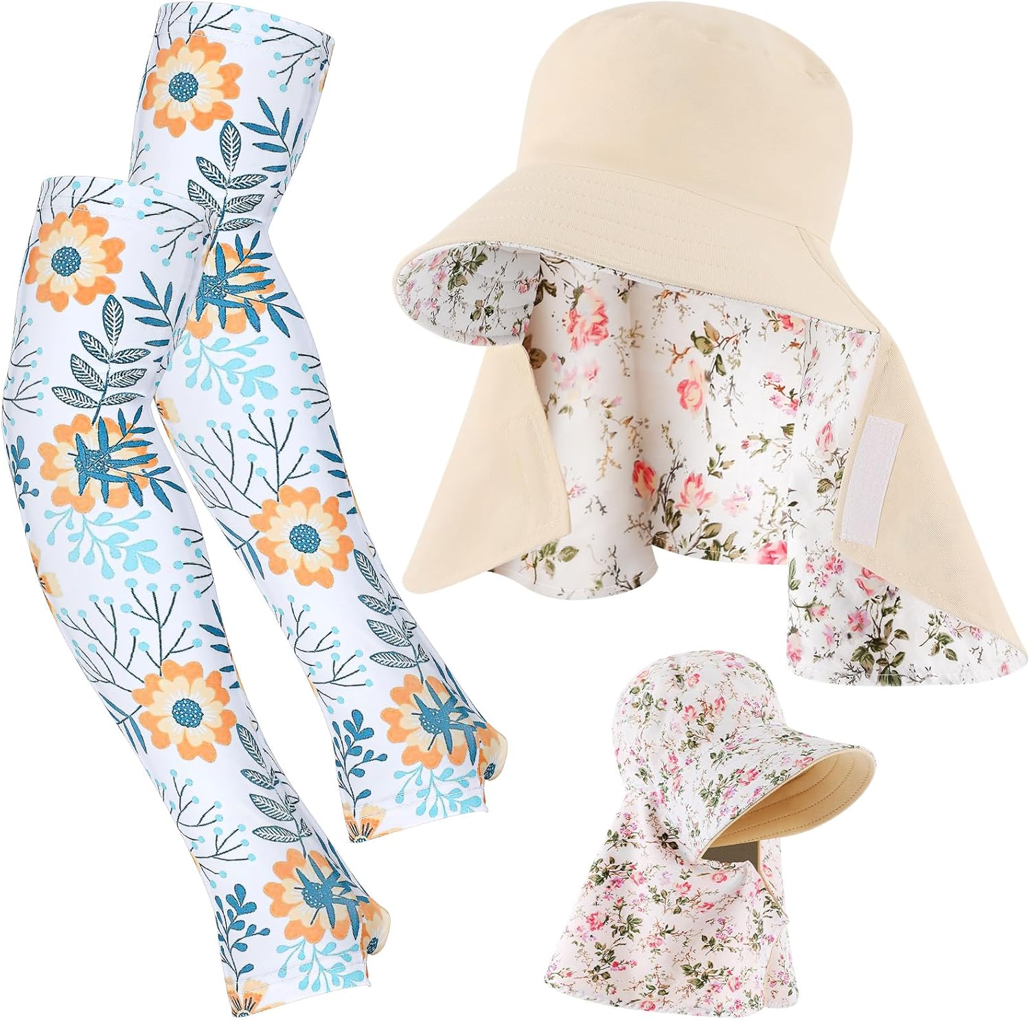 2 Pcs Floral Garden Hat for Wo – Sun Hat Wide Brim recenzja i cena