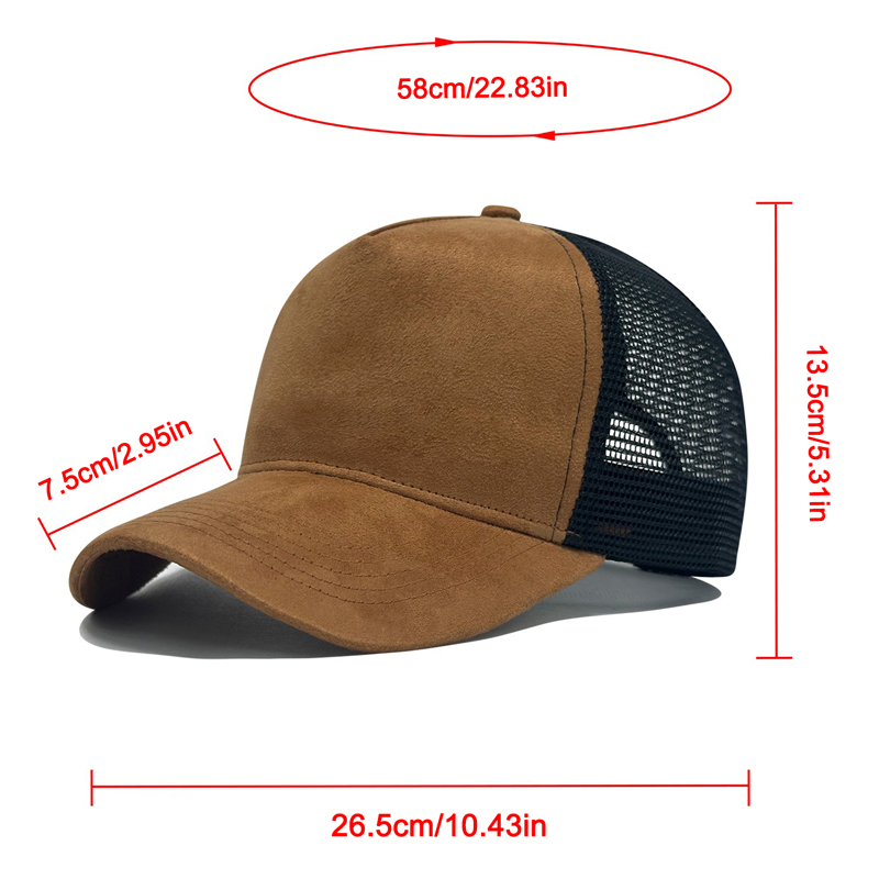 Suede Mesh Baseball Cap Men Ca – Trucker Cap Mesh recenzja i cena
