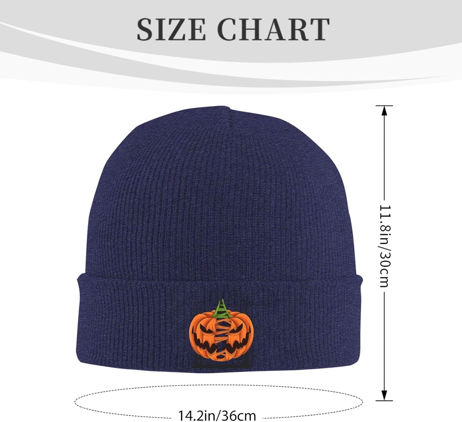 Scary Halloween Pumpkins with  – Beanie Cuffed Knit recenzja i cena