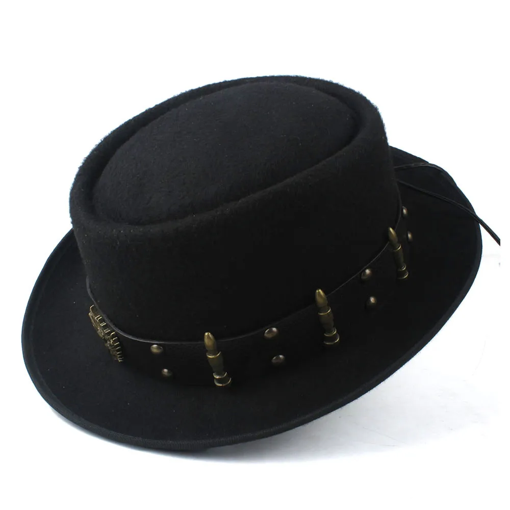 Pork Pie Hat for Men Women wit – Fedora Hat Wool recenzja i cena