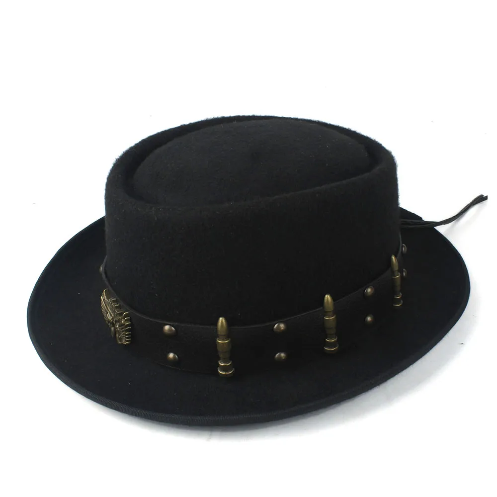 Pork Pie Hat for Men Women wit – Fedora Hat Wool recenzja i cena