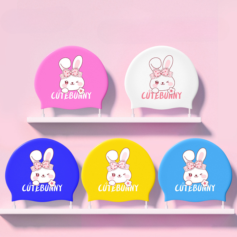 Cartoon Rabbit Swimming Caps H – Swim Hat Silicone recenzja i cena
