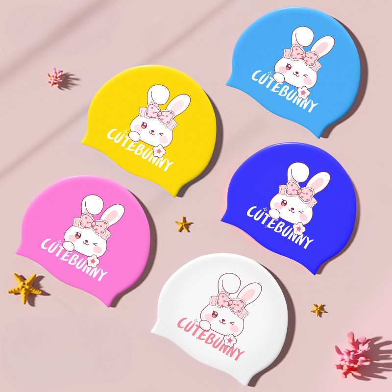 Cartoon Rabbit Swimming Caps H – Swim Hat Silicone recenzja i cena