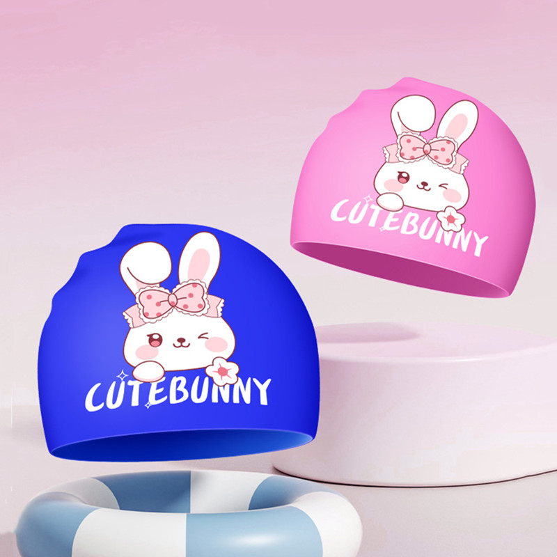Cartoon Rabbit Swimming Caps H – Swim Hat Silicone recenzja i cena