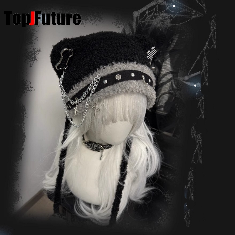 Women Japanese Harajuku Y2K Gi – Winter Trapper Hat recenzja i cena
