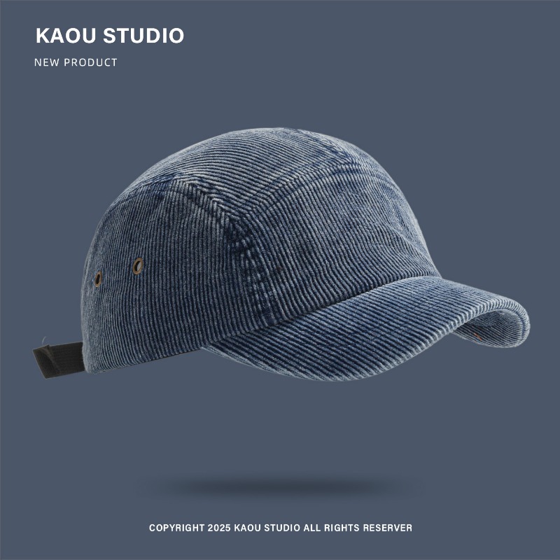 Japanese Retro Solid Color Cor – Corduroy Cap 5 Panel recenzja i cena
