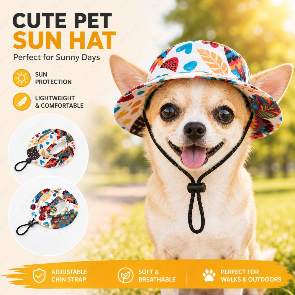 Printed Pet Dog Hat Adjustable – Running Cap Lightweight recenzja i cena