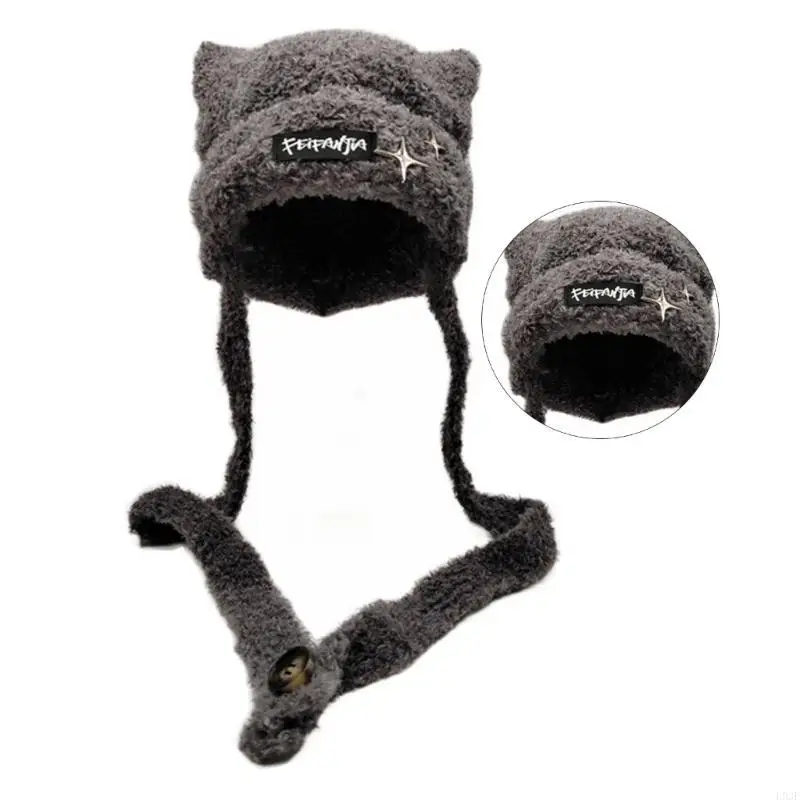 L93F Handmade Knit Ear Trapper – Winter Trapper Hat recenzja i cena