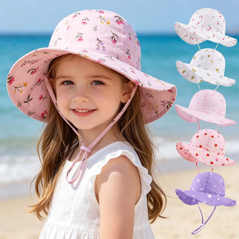 2026 Kids Girl Hats Summer Pri – Bucket Hat Cotton recenzja i cena