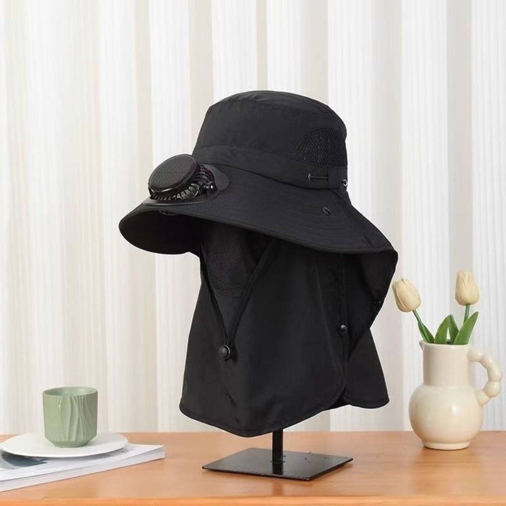 Portable Solar Rechargeable Fa – Sun Hat Wide Brim recenzja i cena