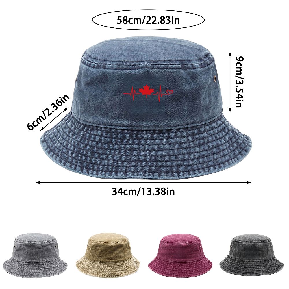 Viscose Washed Canadian Maple  – Bucket Hat Cotton recenzja i cena