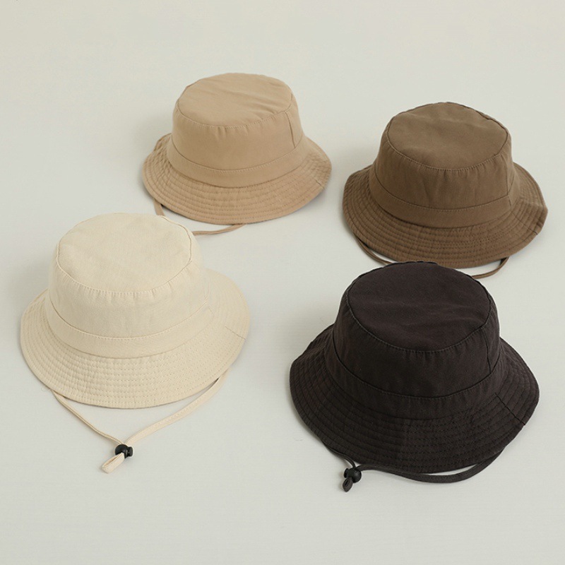 Solid Color Kids Bucket Hat Fa – Bucket Hat Cotton recenzja i cena