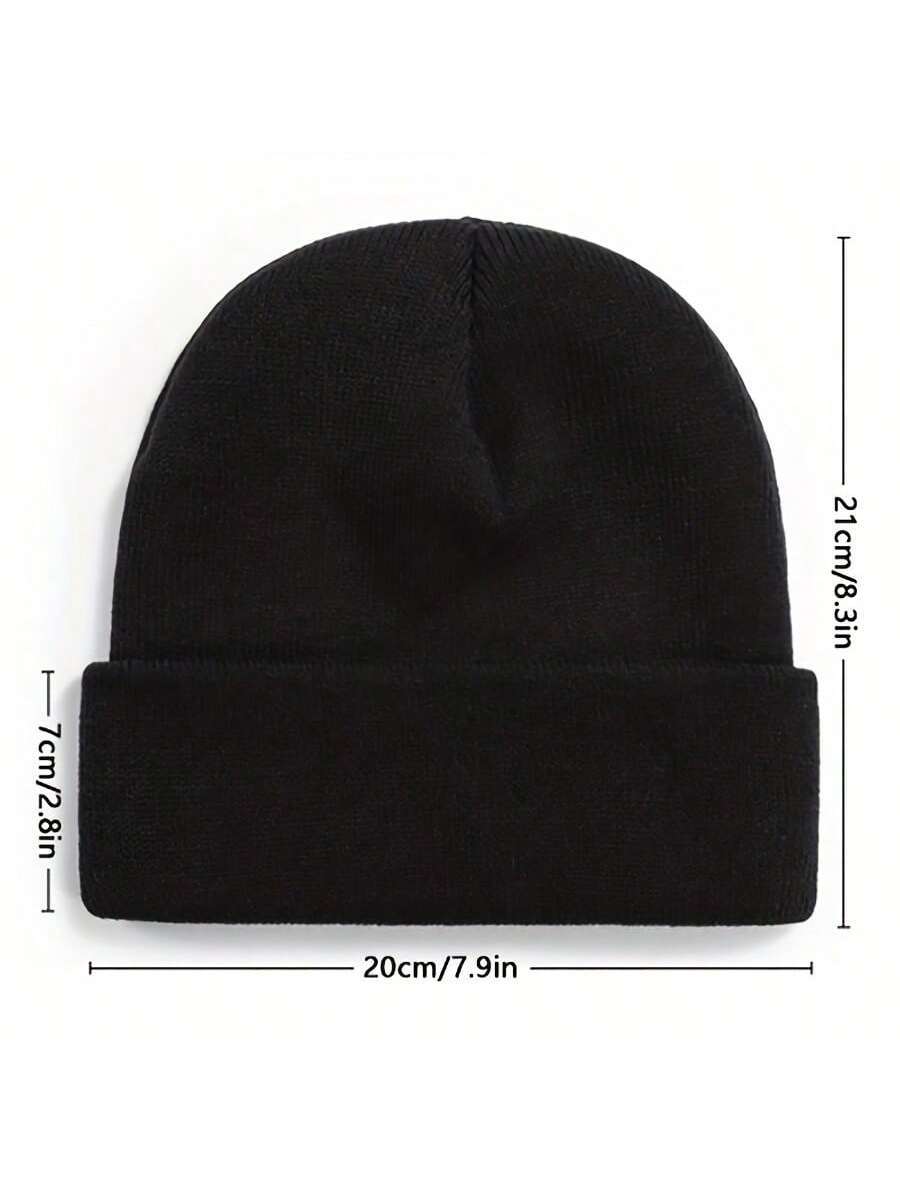 Soft Warm Knit Beanie Hat For  – Beanie Cuffed Knit recenzja i cena