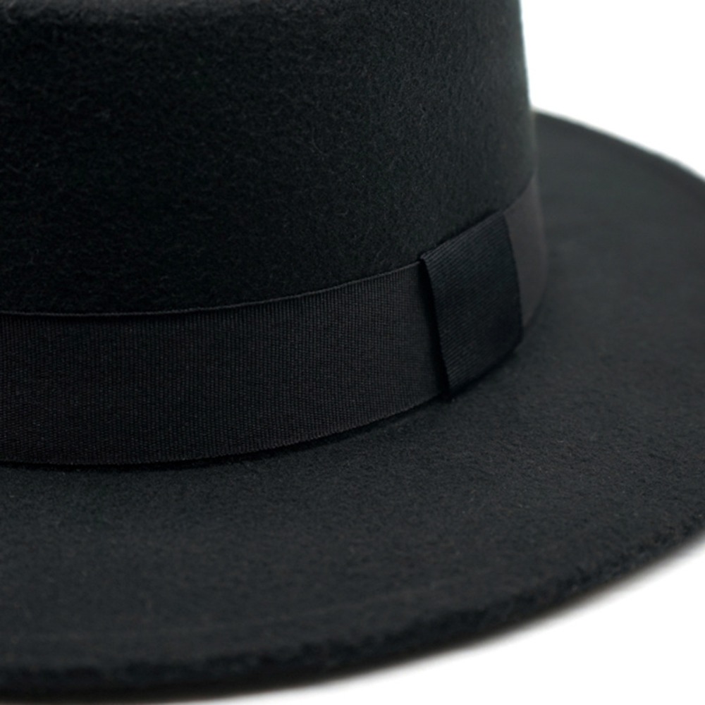 British Retro Flat Top Hat wit – Fedora Hat Wool recenzja i cena
